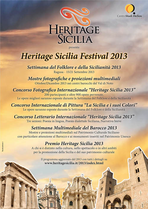 Locandina Heritage Sicilia Festival bassa risoluzione
